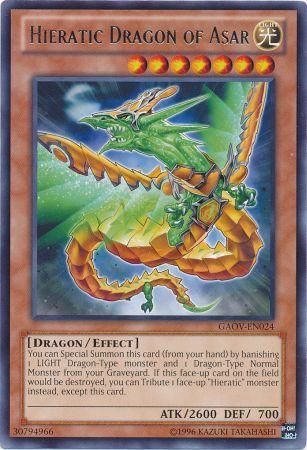 Hieratic Dragon of Asar GAOV EN024 Rare Unlimited Hieratic Dragon of Asar GAOV EN024 Rare Unlimited