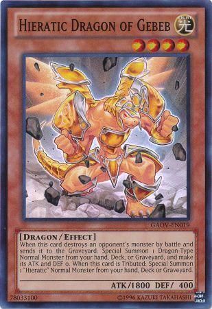 Hieratic Dragon of Gebeb GAOV EN019 Super Rare Unlimited Hieratic Dragon of Gebeb GAOV EN019 Super Rare Unlimited