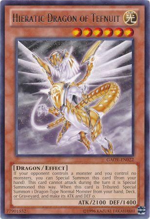 Hieratic Dragon of Tefnuit GAOV EN022 Rare Unlimited Hieratic Dragon of Tefnuit GAOV EN022 Rare Unlimited