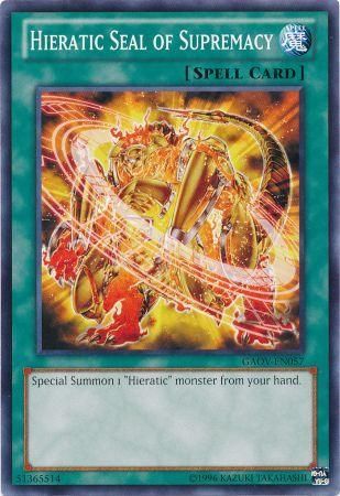 Hieratic Seal of Supremacy GAOV EN057 Common Unlimited Galactic Overlord Unlimited Singles Hieratic Seal of Supremacy GAOV EN057 Common Unlimited Galactic Overlord Unlimited Singles