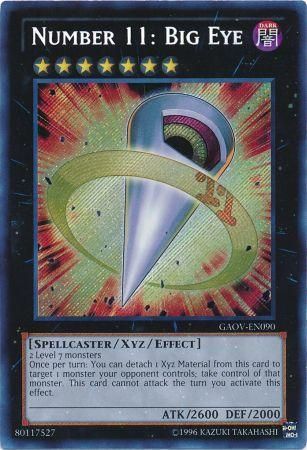 Number 11 Big Eye GAOV EN090 Secret Rare Unlimited Galactic Overlord Unlimited Singles Number 11 Big Eye GAOV EN090 Secret Rare Unlimited Galactic Overlord Unlimited Singles