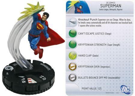 Heroclix Justice League New 52 set Superman #001 Common figure w/card!