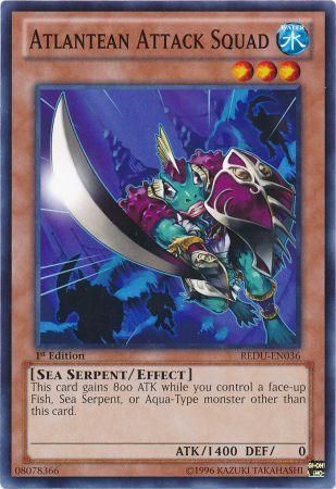 Atlantean Attack Squad REDU EN036 Common 1st Edition Return of the Duelist 1st Edition Singles Atlantean Attack Squad REDU EN036 Common 1st Edition Return of the Duelist 1st Edition Singles