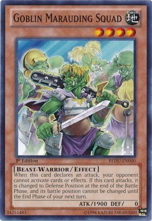 Goblin Marauding Squad REDU EN040 Common 1st Edition Goblin Marauding Squad REDU EN040 Common 1st Edition