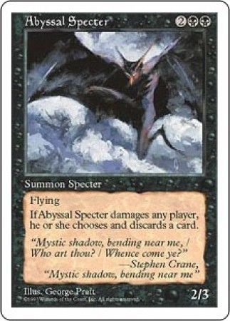 Abyssal Specter MTG 5th Edition Magic Cards Singles Abyssal Specter MTG 5th Edition Magic Cards Singles