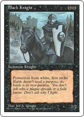 Black Knight MTG 4th Edition Magic Cards Singles Black Knight MTG 4th Edition Magic Cards Singles