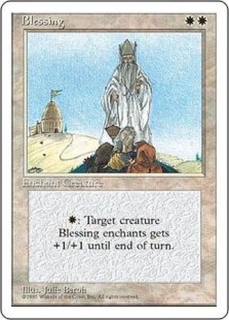 Blessing MTG 4th Edition Magic Cards Singles Blessing MTG 4th Edition Magic Cards Singles