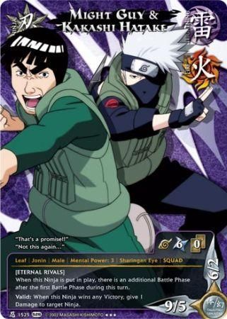 Might Guy Kakashi Hatake Eternal Rivals 1525 Super Rare Might Guy Kakashi Hatake Eternal Rivals 1525 Super Rare