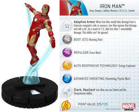 Details about   Wizkids Heroclix 10th Anniversary Marvel 2012 Iron Man 