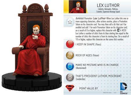 Heroclix DC 10th Anniversary set Lex Luthor #013 Uncommon figure w/card! 