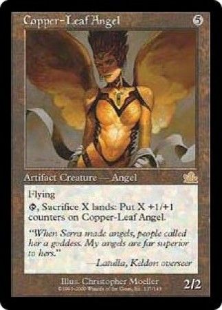 Copper Leaf Angel Copper Leaf Angel