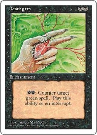 Deathgrip MTG 4th Edition Magic Cards Singles Deathgrip MTG 4th Edition Magic Cards Singles
