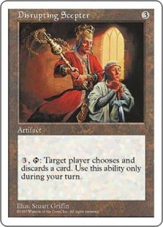 Disrupting Scepter MTG 5th Edition Magic Cards Singles Disrupting Scepter MTG 5th Edition Magic Cards Singles