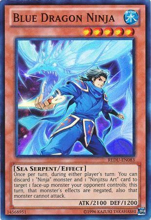 Blue Dragon Ninja REDU EN083 Super Rare Unlimited Return of the Duelist Unlimited Singles Blue Dragon Ninja REDU EN083 Super Rare Unlimited Return of the Duelist Unlimited Singles