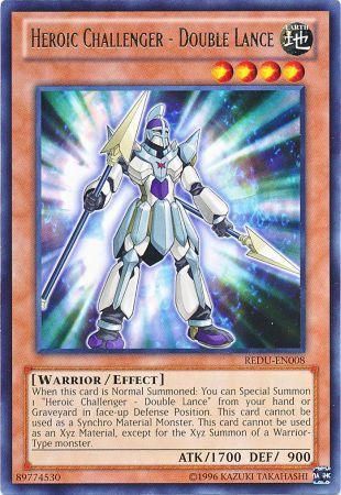 Heroic Challenger Double Lance REDU EN008 Rare Unlimited Heroic Challenger Double Lance REDU EN008 Rare Unlimited