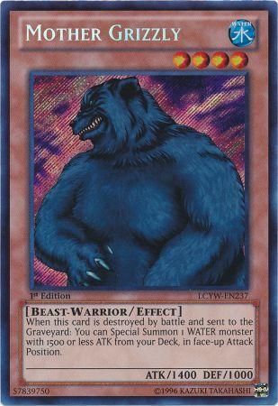 Mother Grizzly LCYW EN237 Secret Rare 1st Edition Legendary Collection 3 Yugi s World 1st Edition Singles Mother Grizzly LCYW EN237 Secret Rare 1st Edition Legendary Collection 3 Yugi s World 1st Edition Singles