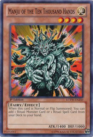 Manju of the Ten Thousand Hands LCYW EN250 Common 1st Edition Legendary Collection 3 Yugi s World 1st Edition Singles Manju of the Ten Thousand Hands LCYW EN250 Common 1st Edition Legendary Collection 3 Yugi s World 1st Edition Singles