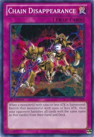 Chain Disappearance LCYW EN289 Common 1st Edition Legendary Collection 3 Yugi s World 1st Edition Singles Chain Disappearance LCYW EN289 Common 1st Edition Legendary Collection 3 Yugi s World 1st Edition Singles