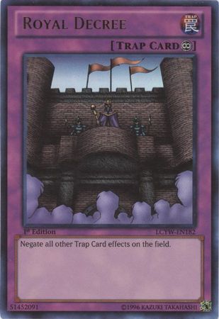 Royal Decree LCYW EN182 Ultra Rare 1st Edition Legendary Collection 3 Yugi s World 1st Edition Singles Royal Decree LCYW EN182 Ultra Rare 1st Edition Legendary Collection 3 Yugi s World 1st Edition Singles