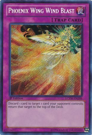 Phoenix Wing Wind Blast LCYW EN298 Secret Rare 1st Edition Legendary Collection 3 Yugi s World 1st Edition Singles Phoenix Wing Wind Blast LCYW EN298 Secret Rare 1st Edition Legendary Collection 3 Yugi s World 1st Edition Singles