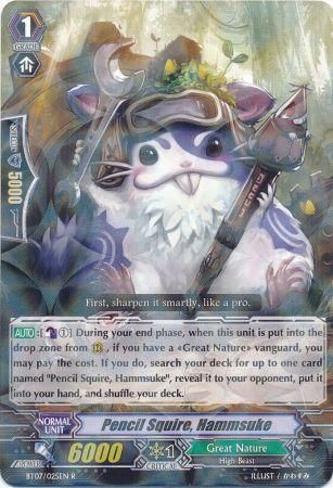 Pencil Squire Hammsuke BT07 025EN Rare R Pencil Squire Hammsuke BT07 025EN Rare R