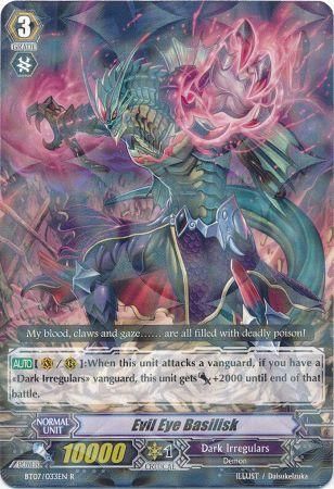 Evil Eye Basilisk BT07 033EN Rare R Evil Eye Basilisk BT07 033EN Rare R