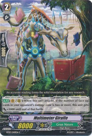 Multimeter Giraffe BT07 049EN Common C Vol 7 Rampage of the Beast King Singles Multimeter Giraffe BT07 049EN Common C Vol 7 Rampage of the Beast King Singles