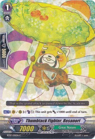 Thumbtack Fighter Resanori BT07 051EN Common C Vol 7 Rampage of the Beast King Singles Thumbtack Fighter Resanori BT07 051EN Common C Vol 7 Rampage of the Beast King Singles