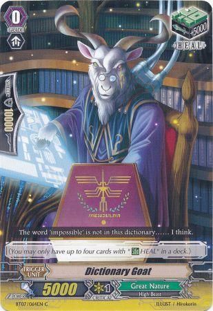 Dictionary Goat BT07 064EN Common C Vol 7 Rampage of the Beast King Singles Dictionary Goat BT07 064EN Common C Vol 7 Rampage of the Beast King Singles