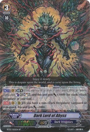 Dark Lord of Abyss BT07 S05EN Special Parallel SP Dark Lord of Abyss BT07 S05EN Special Parallel SP
