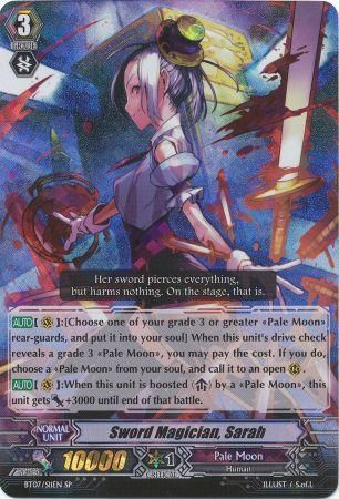 Sword Magician Sarah BT07 S11EN Special Parallel SP Sword Magician Sarah BT07 S11EN Special Parallel SP