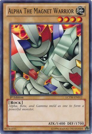 Alpha the Magnet Warrior LCYW EN012 Common 1st Edition Legendary Collection 3 Yugi s World 1st Edition Singles Alpha the Magnet Warrior LCYW EN012 Common 1st Edition Legendary Collection 3 Yugi s World 1st Edition Singles