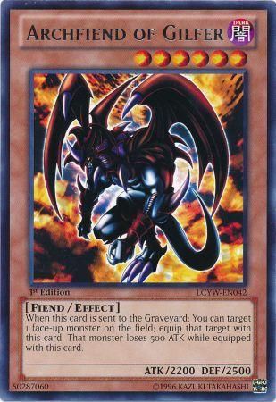 Archfiend of Gilfer LCYW EN042 Rare 1st Edition Archfiend of Gilfer LCYW EN042 Rare 1st Edition