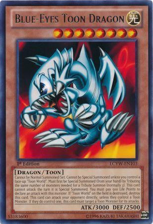 Blue-Eyes Toon Dragon - LCYW-EN103 - Rare 1st Edition