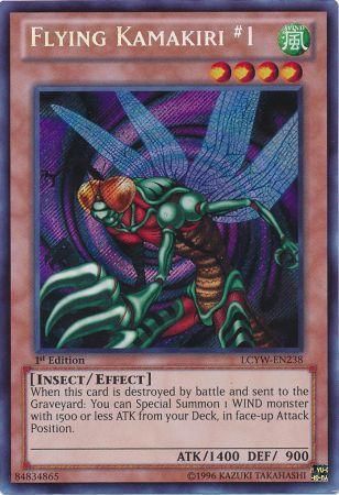 Flying Kamakiri 1 LCYW EN238 Secret Rare 1st Edition Legendary Collection 3 Yugi s World 1st Edition Singles Flying Kamakiri 1 LCYW EN238 Secret Rare 1st Edition Legendary Collection 3 Yugi s World 1st Edition Singles