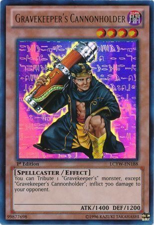 Gravekeeper s Cannonholder LCYW EN188 Ultra Rare 1st Edition Legendary Collection 3 Yugi s World 1st Edition Singles Gravekeeper s Cannonholder LCYW EN188 Ultra Rare 1st Edition Legendary Collection 3 Yugi s World 1st Edition Singles