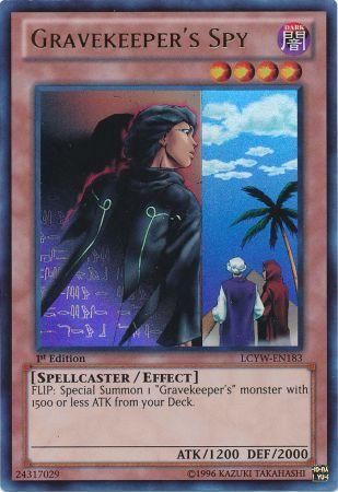 Gravekeeper s Spy LCYW EN183 Ultra Rare 1st Edition Legendary Collection 3 Yugi s World 1st Edition Singles Gravekeeper s Spy LCYW EN183 Ultra Rare 1st Edition Legendary Collection 3 Yugi s World 1st Edition Singles