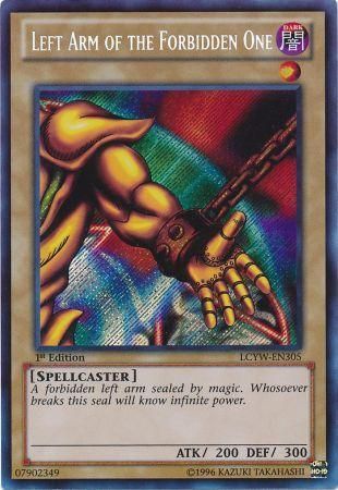 Left Arm of the Forbidden One LCYW EN305 Secret Rare 1st Edition Legendary Collection 3 Yugi s World 1st Edition Singles Left Arm of the Forbidden One LCYW EN305 Secret Rare 1st Edition Legendary Collection 3 Yugi s World 1st Edition Singles