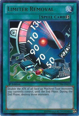 Limiter Removal LCYW EN172 Ultra Rare 1st Edition Legendary Collection 3 Yugi s World 1st Edition Singles Limiter Removal LCYW EN172 Ultra Rare 1st Edition Legendary Collection 3 Yugi s World 1st Edition Singles
