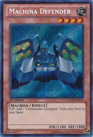 Machina Defender LCYW EN170 Secret Rare 1st Edition Machina Defender LCYW EN170 Secret Rare 1st Edition