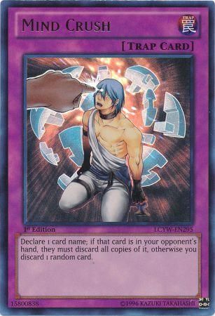 Mind Crush LCYW EN295 Ultra Rare 1st Edition Legendary Collection 3 Yugi s World 1st Edition Singles Mind Crush LCYW EN295 Ultra Rare 1st Edition Legendary Collection 3 Yugi s World 1st Edition Singles