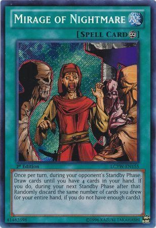 Mirage of Nightmare LCYW EN155 Secret Rare 1st Edition Legendary Collection 3 Yugi s World 1st Edition Singles Mirage of Nightmare LCYW EN155 Secret Rare 1st Edition Legendary Collection 3 Yugi s World 1st Edition Singles