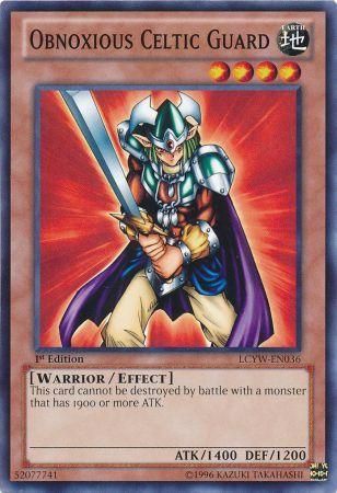 Obnoxious Celtic Guard LCYW EN036 Common 1st Edition Legendary Collection 3 Yugi s World 1st Edition Singles Obnoxious Celtic Guard LCYW EN036 Common 1st Edition Legendary Collection 3 Yugi s World 1st Edition Singles