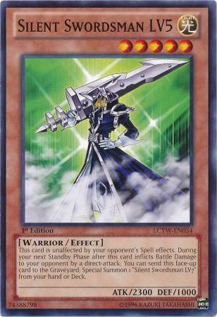 Silent Swordsman LV5 LCYW EN034 Common 1st Edition Legendary Collection 3 Yugi s World 1st Edition Singles Silent Swordsman LV5 LCYW EN034 Common 1st Edition Legendary Collection 3 Yugi s World 1st Edition Singles
