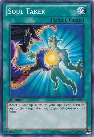 Soul Taker LCYW EN081 Common 1st Edition Legendary Collection 3 Yugi s World 1st Edition Singles Soul Taker LCYW EN081 Common 1st Edition Legendary Collection 3 Yugi s World 1st Edition Singles