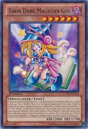 Toon Dark Magician Girl LCYW EN111 Rare 1st Edition Toon Dark Magician Girl LCYW EN111 Rare 1st Edition