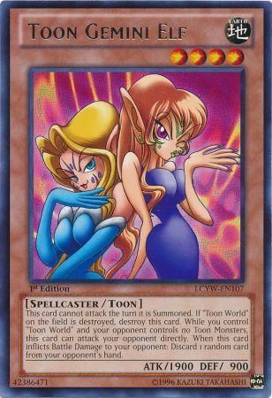 Toon Gemini Elf LCYW EN107 Rare 1st Edition Legendary Collection 3 Yugi s World 1st Edition Singles Toon Gemini Elf LCYW EN107 Rare 1st Edition Legendary Collection 3 Yugi s World 1st Edition Singles