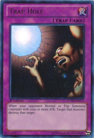 Trap Hole LCYW EN177 Ultra Rare 1st Edition Legendary Collection 3 Yugi s World 1st Edition Singles Trap Hole LCYW EN177 Ultra Rare 1st Edition Legendary Collection 3 Yugi s World 1st Edition Singles