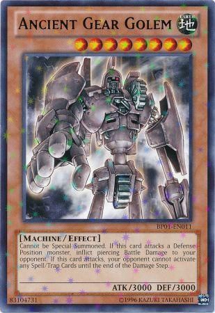 Ancient Gear Golem BP01 EN011 Starfoil Rare Unlimited Ancient Gear Golem BP01 EN011 Starfoil Rare Unlimited