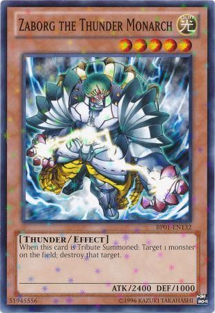 Zaborg the Thunder Monarch BP01 EN132 Starfoil Rare Unlimited Zaborg the Thunder Monarch BP01 EN132 Starfoil Rare Unlimited